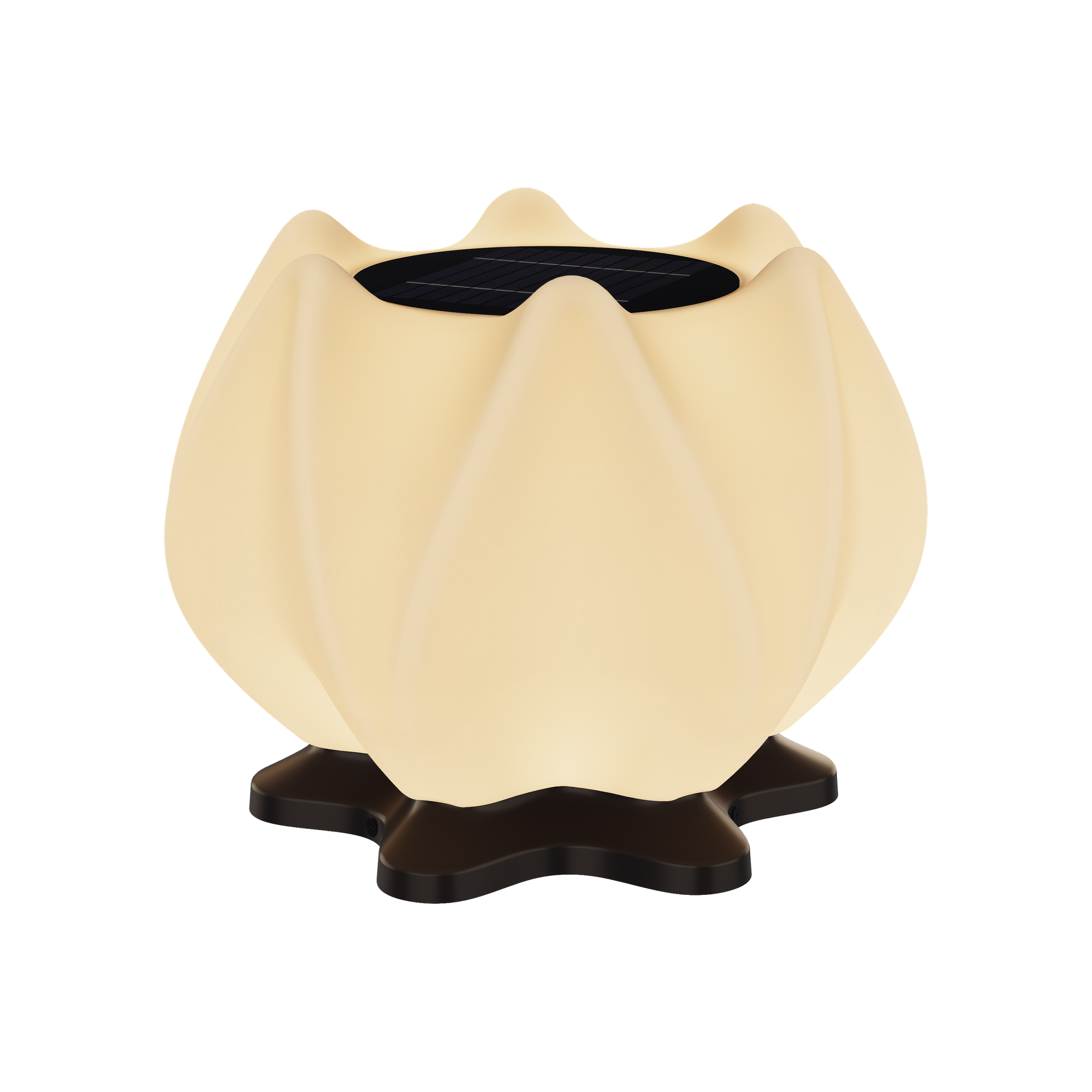 LOTERA 4074 Petal Form Post Light | Solar & Hardwired - Mingdada Lighting