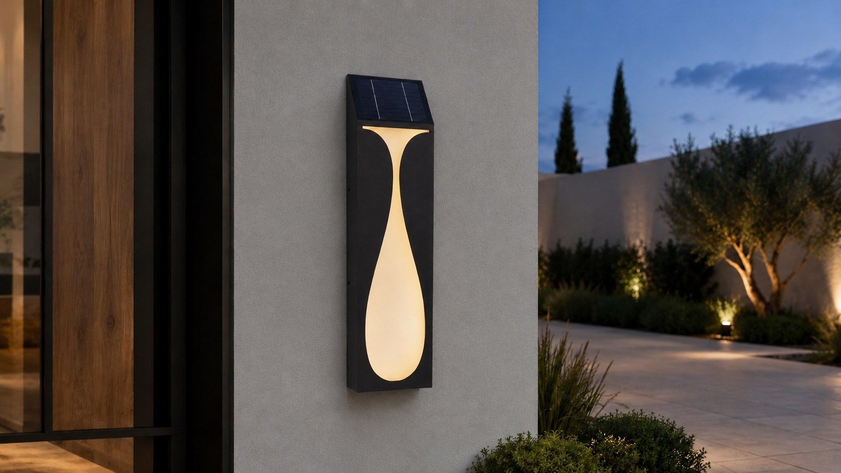 VESORA Drop Form Solar Wall Light