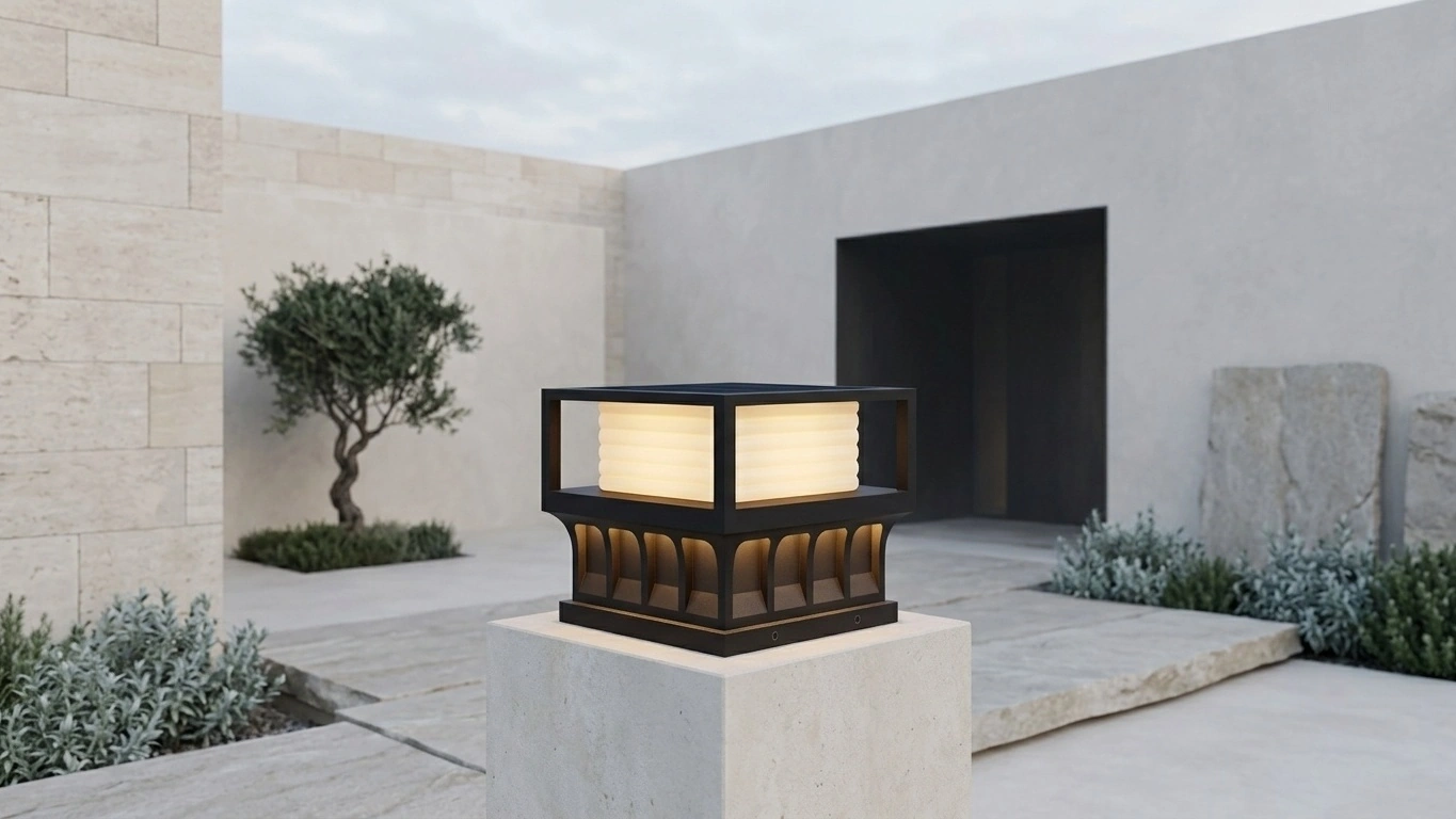 PLINOVA Sculpted-Base Post Cap Light