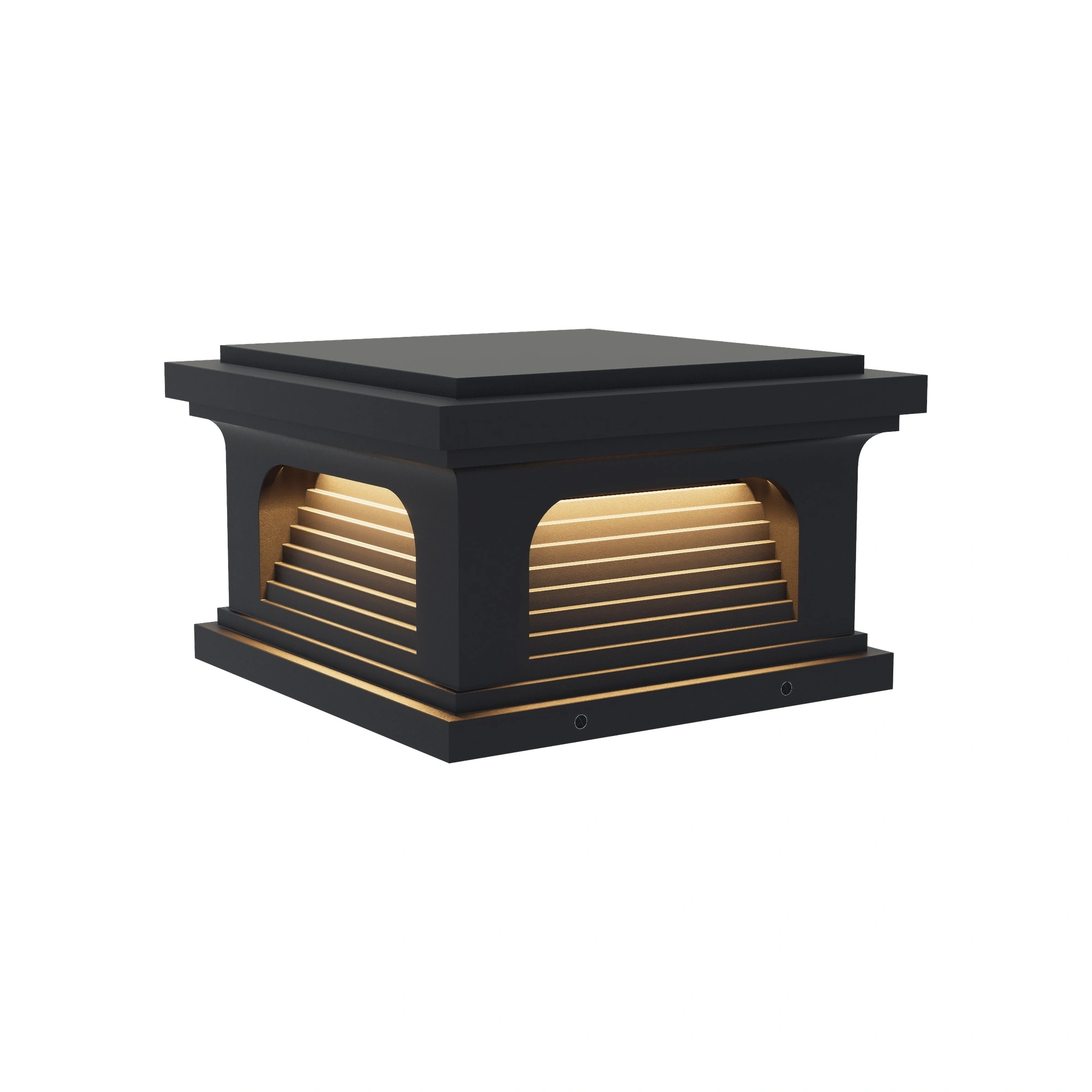 EAVEN Recessed-Louver Post Cap Light