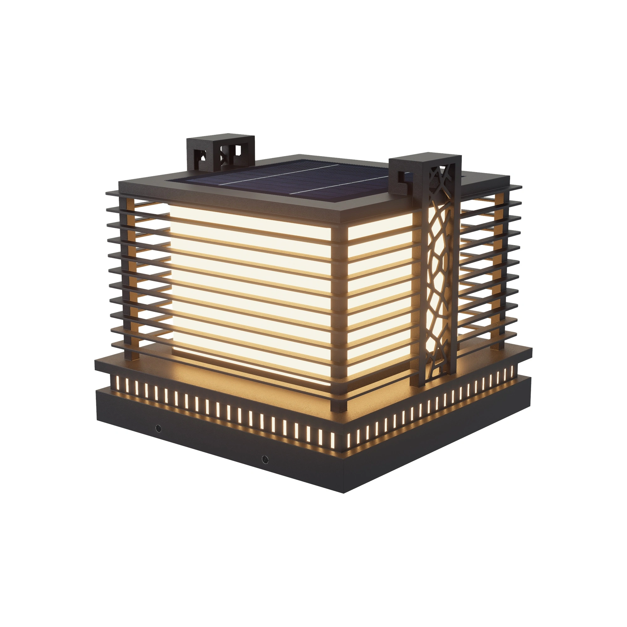 LANTOR Louvered Post Cap Light