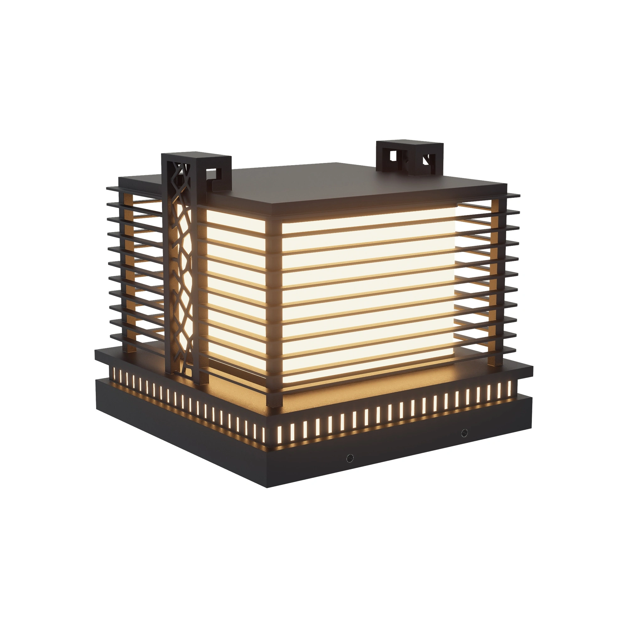LANTOR Louvered Post Cap Light