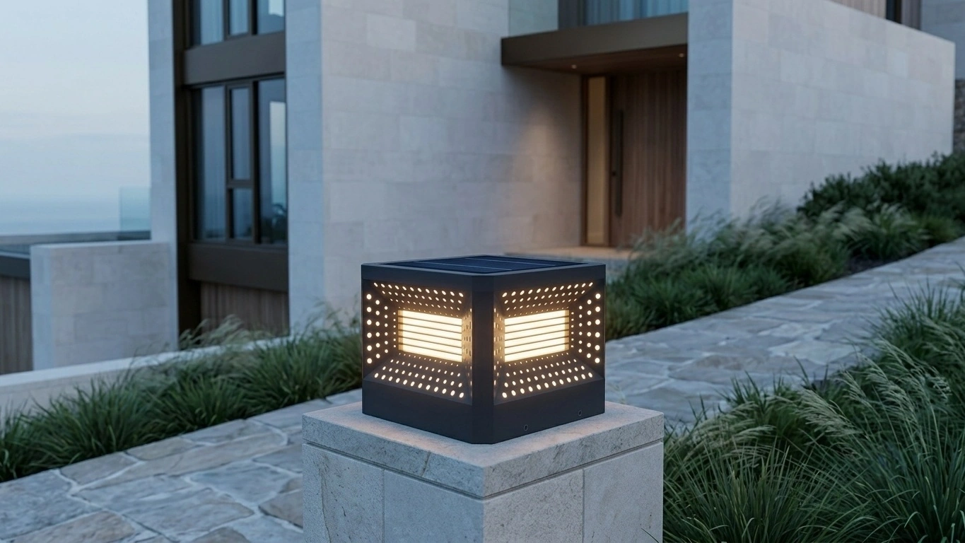 LACERA Perforated Post Cap Light