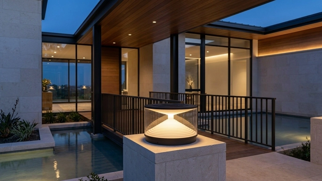 RIPPLEN Stepped-Core Post Light
