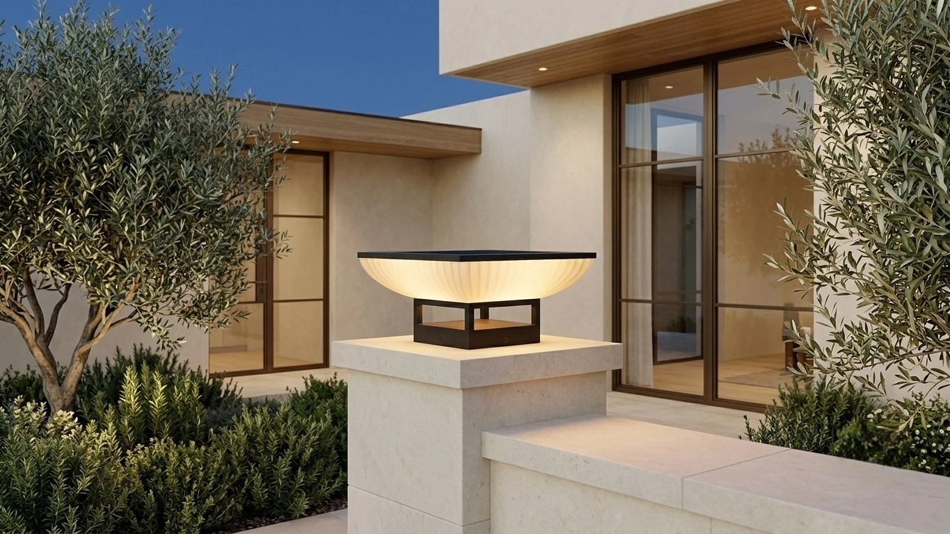BASIN Fluted Post Light