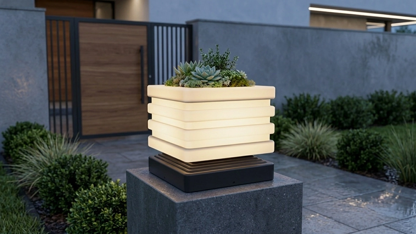 STAXA Layered Post Cap Light
