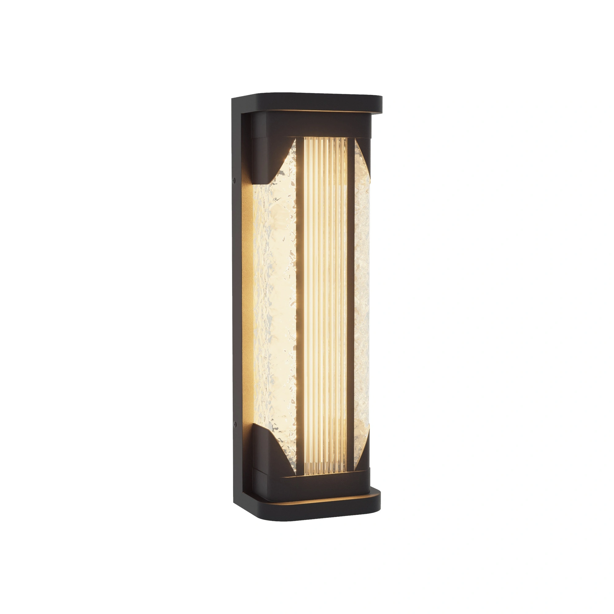 RAYLON Ribbed Outdoor Wall Light