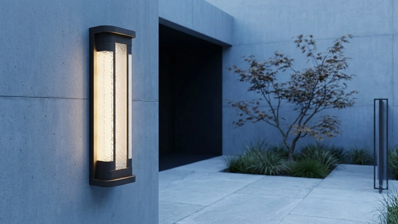 LUXORA Textured Outdoor Wall Light