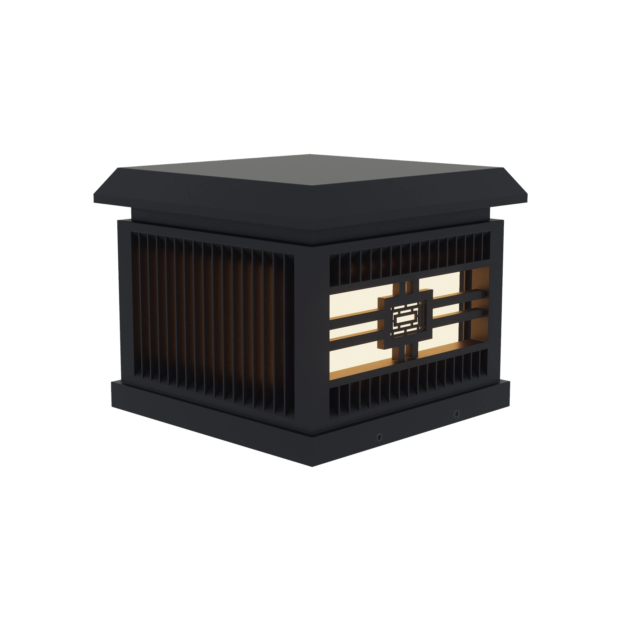 TIMBER Slatted Post Cap Light