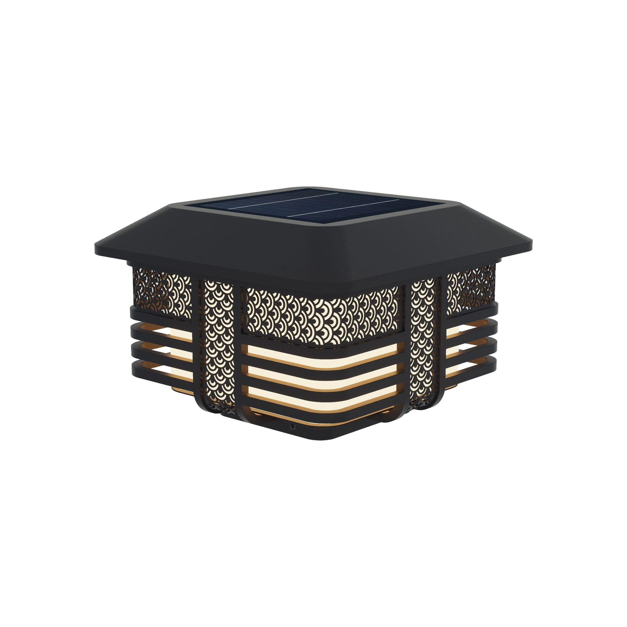 LATTIA Patterned Post Cap Light