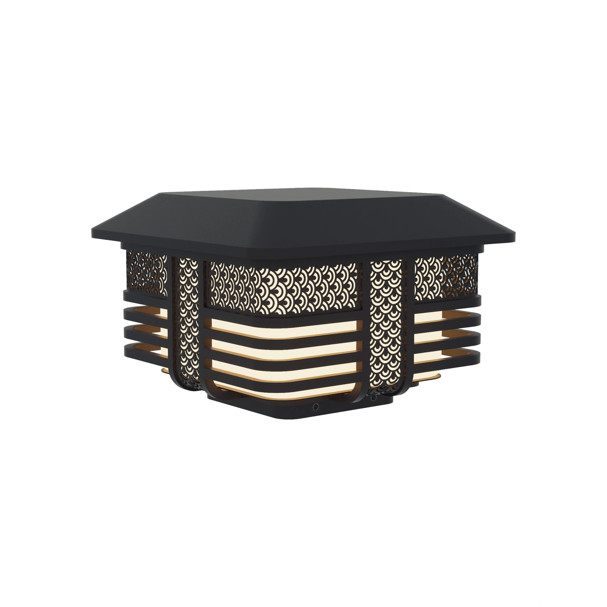 LATTIA Patterned Post Cap Light