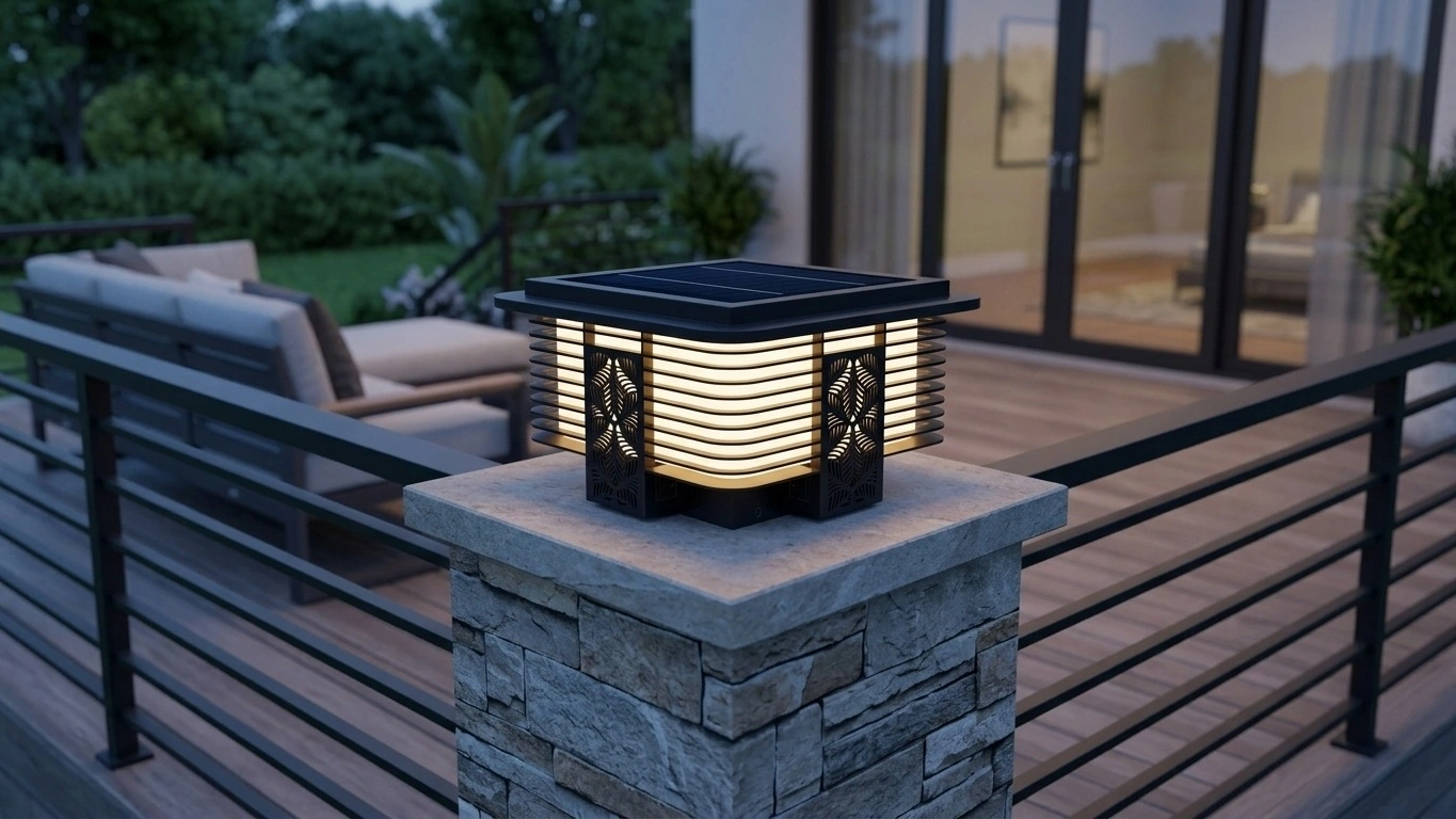 VINEA Louvered Post Cap Light