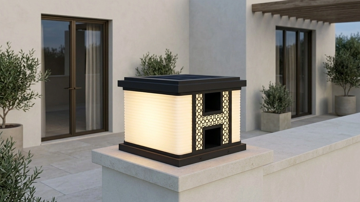 MONOVA Geometric Post Cap Light
