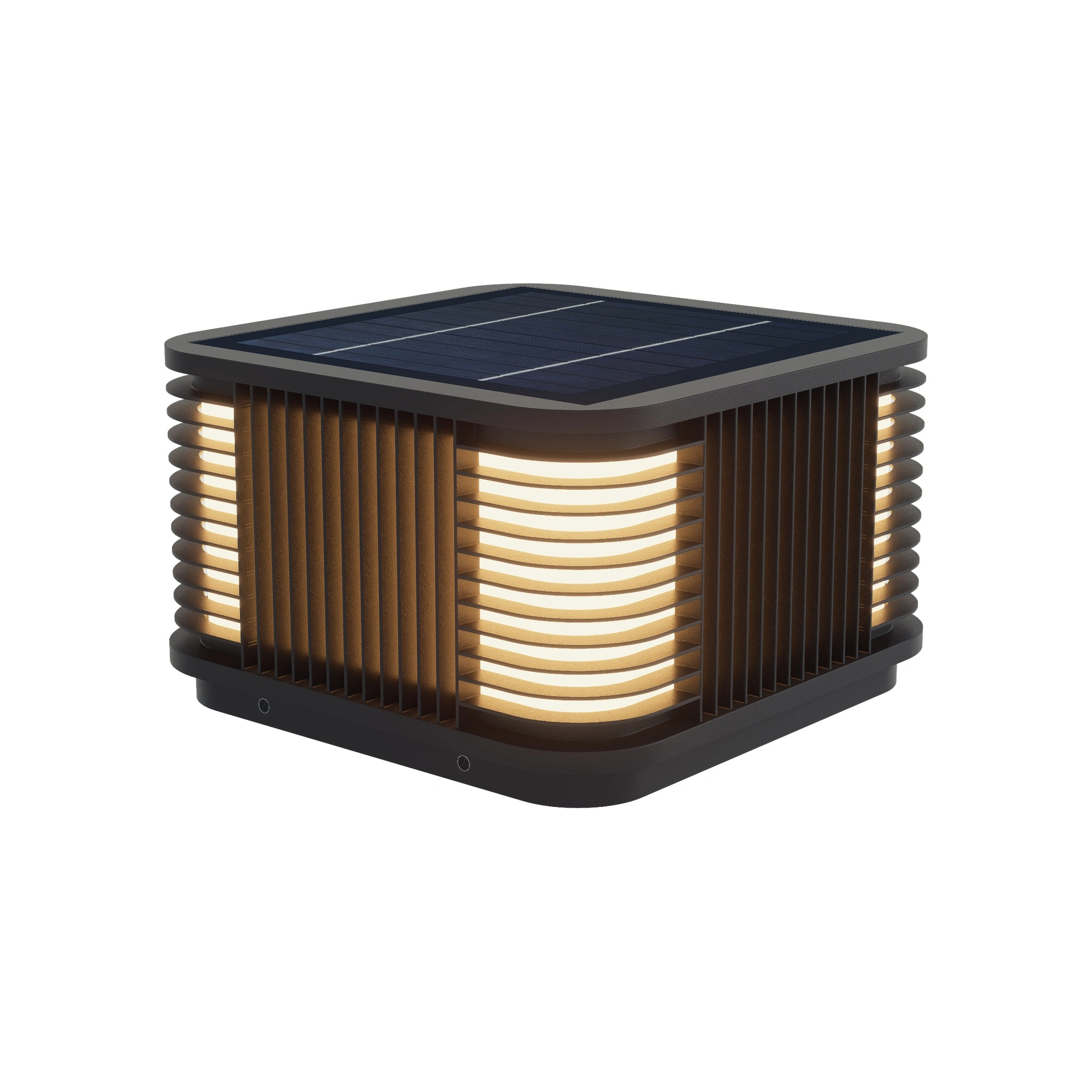 BRONZA Slatted Post Cap Light