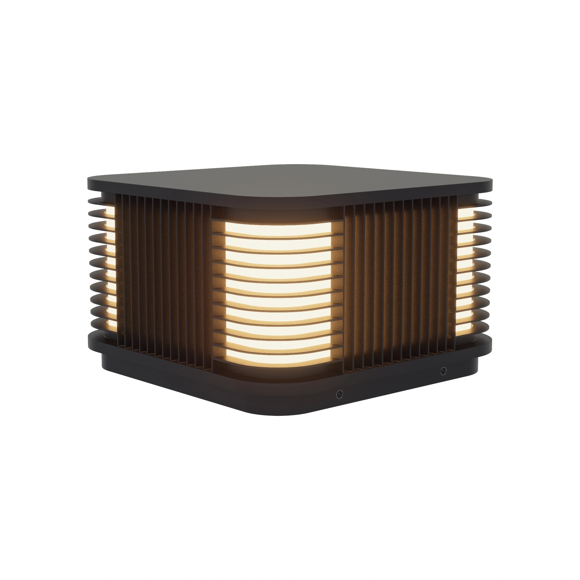 BRONZA Slatted Post Cap Light