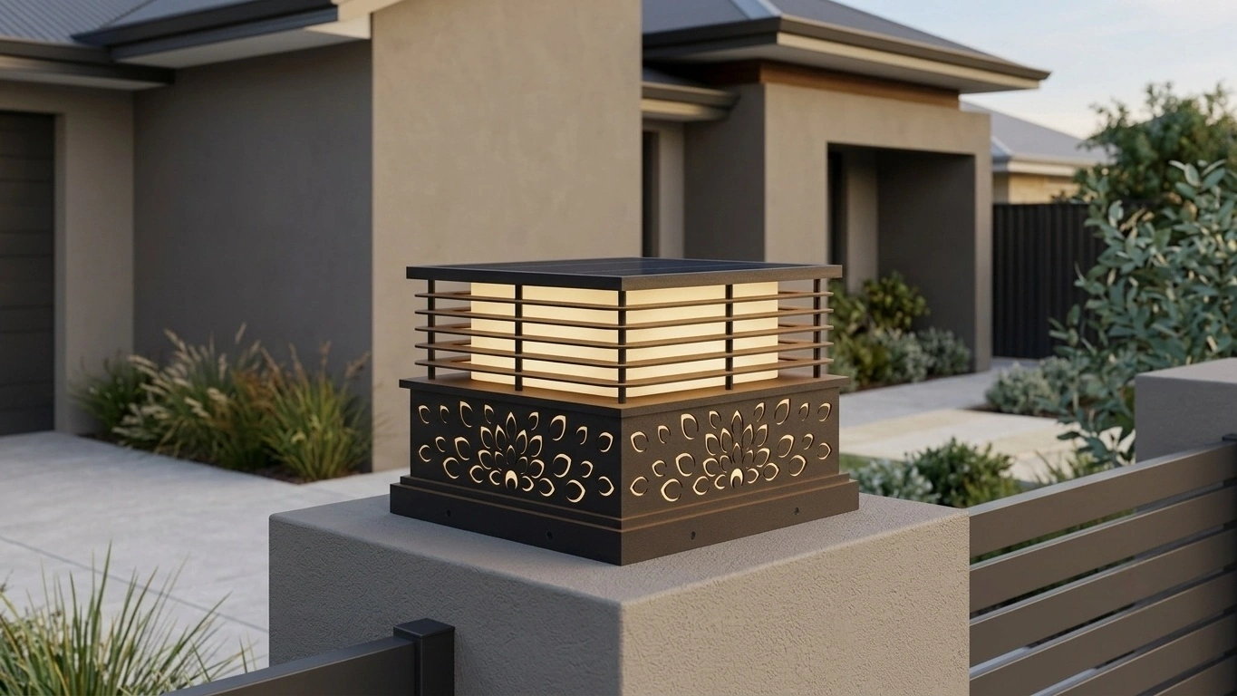 ORNAVA Louvered Post Cap Light