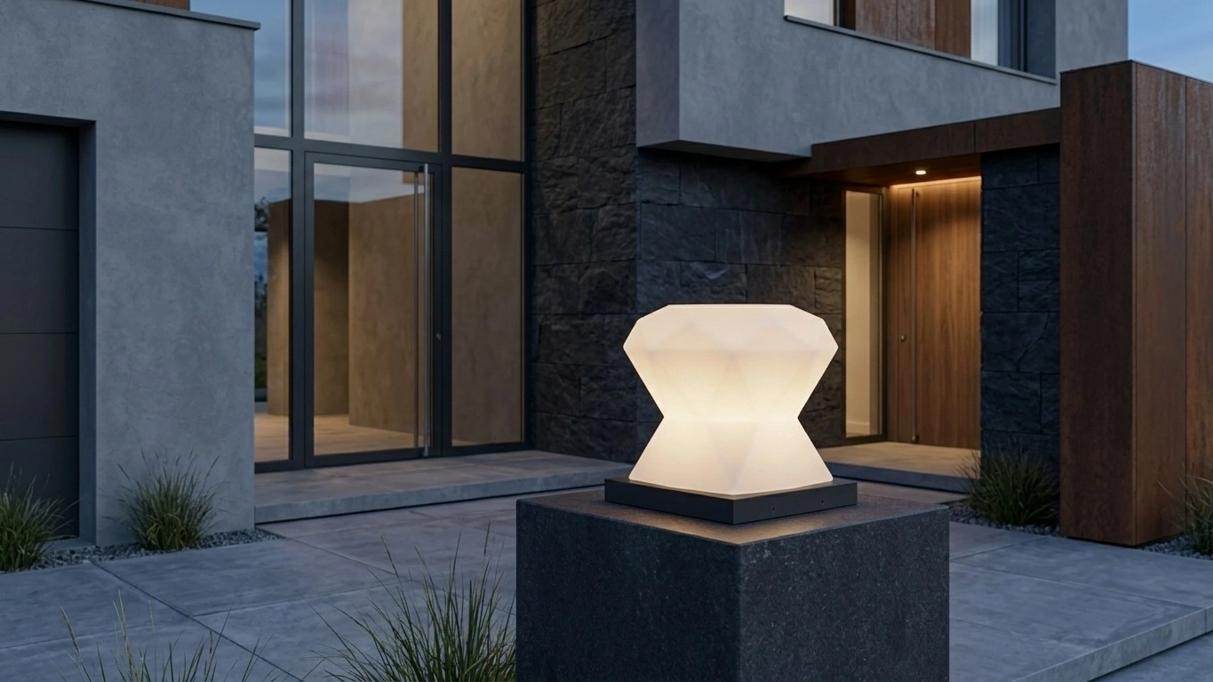 ZERVIA Faceted Post Cap Light