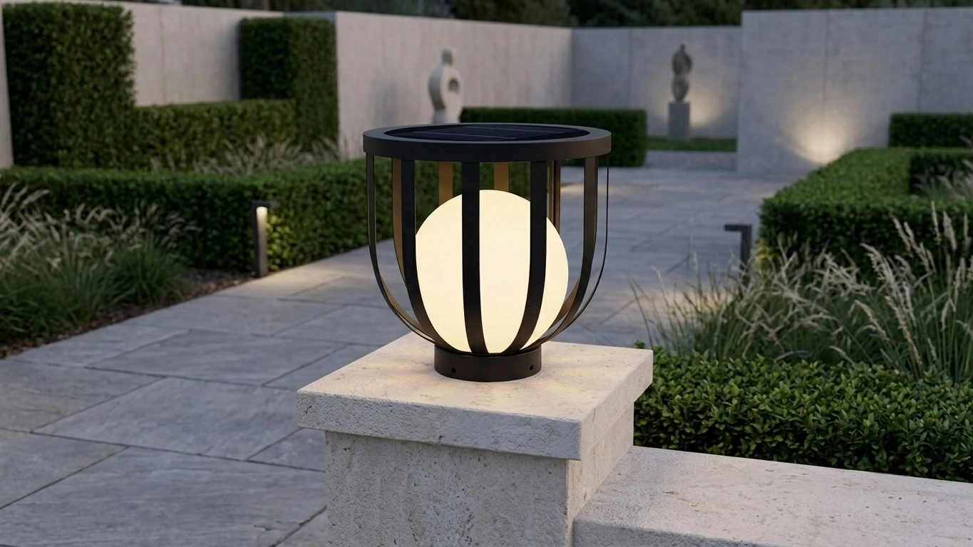 NOREVA Spherical Cage Post Light