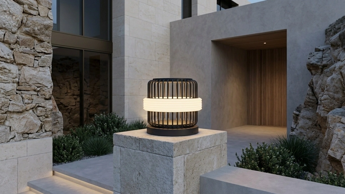 CIRVAN Louvered Post Light