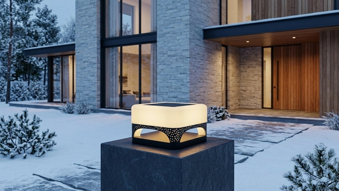 PAVORE Perforated Post Cap Light