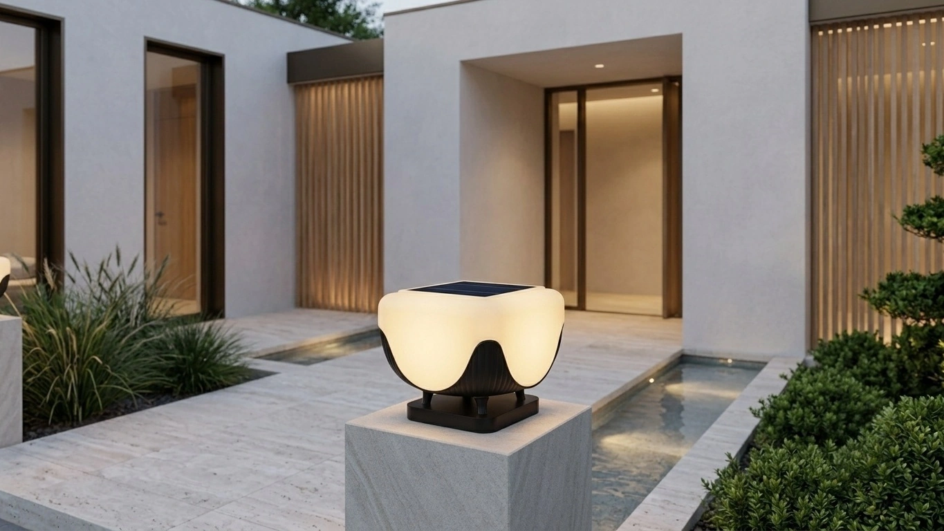 MAVEN Scalloped Post Light