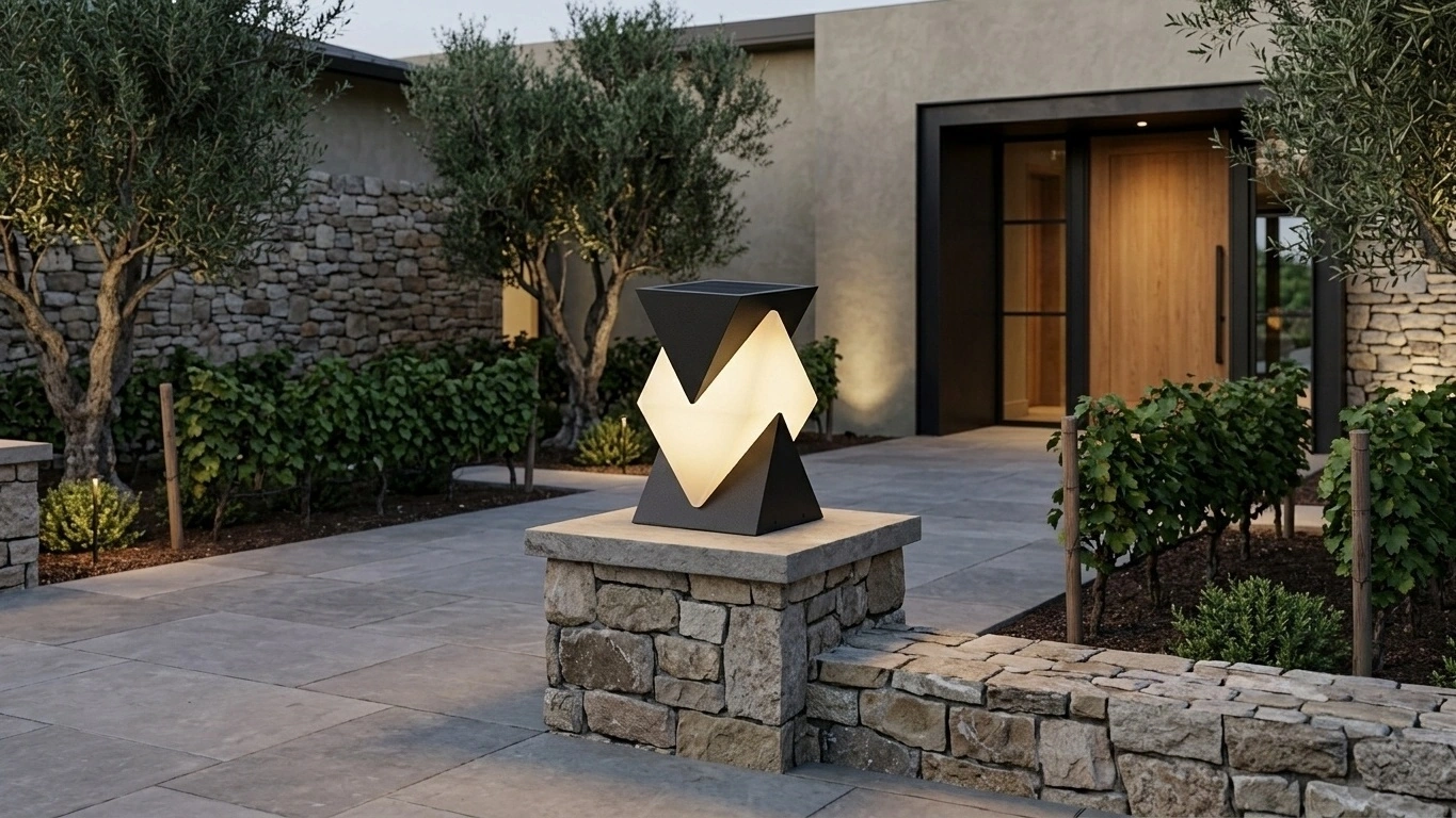 FACET Sculptural Post Light