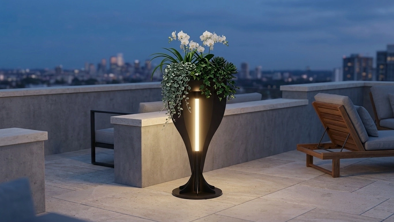ARIA Sculptural Planter Light
